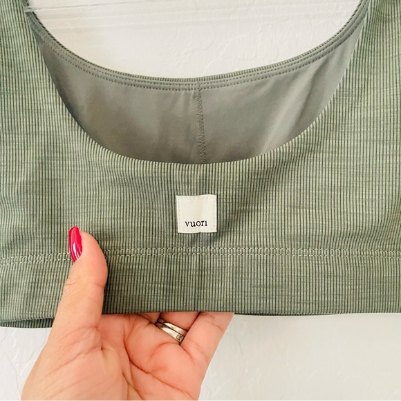 Vuori Lux Rib Daily Bra Dusty Pine - Picture 5 of 6